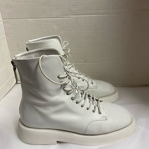 Marsell White Leather Boots Sz 7 Women’s